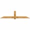 Ekena Millwork Eugene Rough Sawn Timber Gable Bracket, Western Red Cedar, 96"W x 24"H x 6"D x 6"F, 6/12 Pitch GBW096X24X0606EUG00RWR - alternate 1